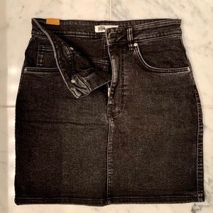 Zara black denim miniskirt size M